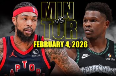 Minnesota Timberwolves vs Toronto Raptors Full Game Highlights – February 4, 2026 | NBA Season