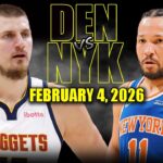 Denver Nuggets vs New York Knicks Full Game Highlights – February 4, 2026 | NBA Season