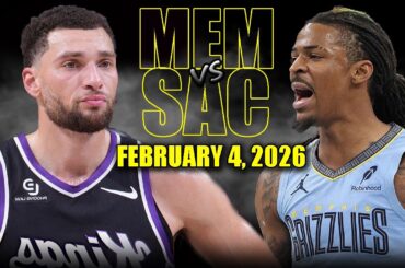 Memphis Grizzlies vs Sacramento Kings Full Game Highlights – February 4, 2026 | NBA Season