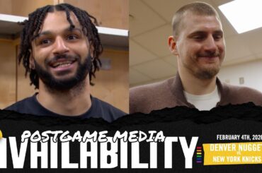 "Those Are The Games You Want To Be A Part Of" | Nuggets Postgame Media vs. NYK 🎙️