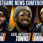 Jalen Brunson, Karl-Anthony Towns and Mikal Bridges on Knicks double OT win vs. Nuggets