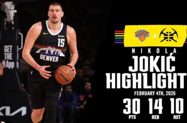 Nikola Jokić MAKES HISTORY With Triple-Double | Highlights vs. NYK