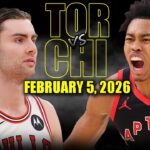 Toronto Raptors vs Chicago Bulls Full Game Highlights – February 5, 2026 | NBA Season