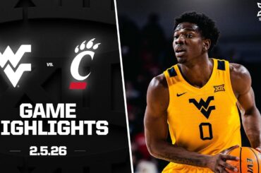 West Virginia vs. Cincinnati Game Highlights | 2025-26 Big 12 Men’s Basketball