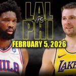 Los Angeles Lakers vs Philadelphia 76ers Full Game Highlights – February 5, 2026 | NBA Season