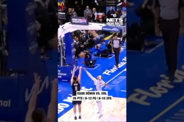 Egor Dëmin sets career-high with 26 points against Orlando #nba #brooklynnets #highlights