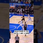 Nolan Traore hits new career highs in points & assists against Orlando #nba  #brooklynnets