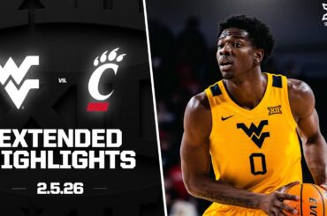 West Virginia vs. Cincinnati Extended Highlights | 2025-26 Big 12 Men's Basketball