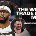 Stephen A. GOES OFF on the Mavs after the AD trade: They lucked up 'cus they got Flagg | First Take