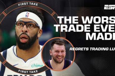 Stephen A. GOES OFF on the Mavs after the AD trade: They lucked up 'cus they got Flagg | First Take