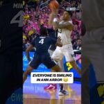 Lendeborg ➡️ Tschetter ➡️ Burnett for Michigan 🔥 #michigan #basketball