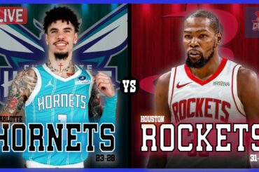 Charlotte Hornets VS Houston Rockets LIVE Commentary Scoreboard | Pre and Post Game Coverage
