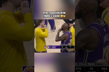 LeBron’s handshake with Drew Timme 🤣