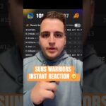 Reaction To The Phoenix Suns LOSING To The Golden State Warriors 😬 #nba #phoenixsuns #dillonbrooks