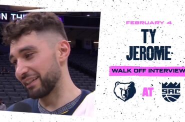 Ty Jerome Walk off Interview | Grizzlies vs. Kings