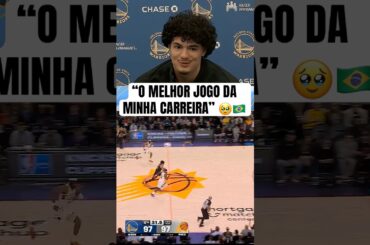 "O MELHOR JOGO DA MINHA CARREIRA" 🥹🇧🇷 #nba