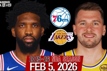 (LIVE) Luka Doncic vs Joel Embiid | Philadelphia 76ers vs Los Angeles Lakers NBA Live Stream