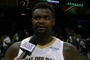 Zion Williamson On-Court Postgame Interview vs. Timberwolves 2/6/26