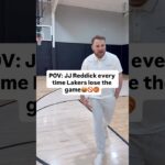 JJ Reddick coaching the Los Angeles Lakers be like😂 Basketball with LeBron is not easy😭🚫🏀