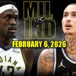 Milwaukee Bucks vs Indiana Pacers Full Game Highlights – February 6, 2026 | NBA Season