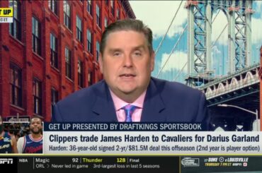 GET UP | Brian Windhorst Explains why Cavaliers’ trade for James Harden was a worthwhile risk