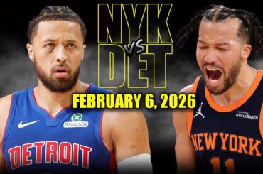 New York Knicks vs Detroit Pistons Full Game Highlights – February 6, 2026 | NBA Season