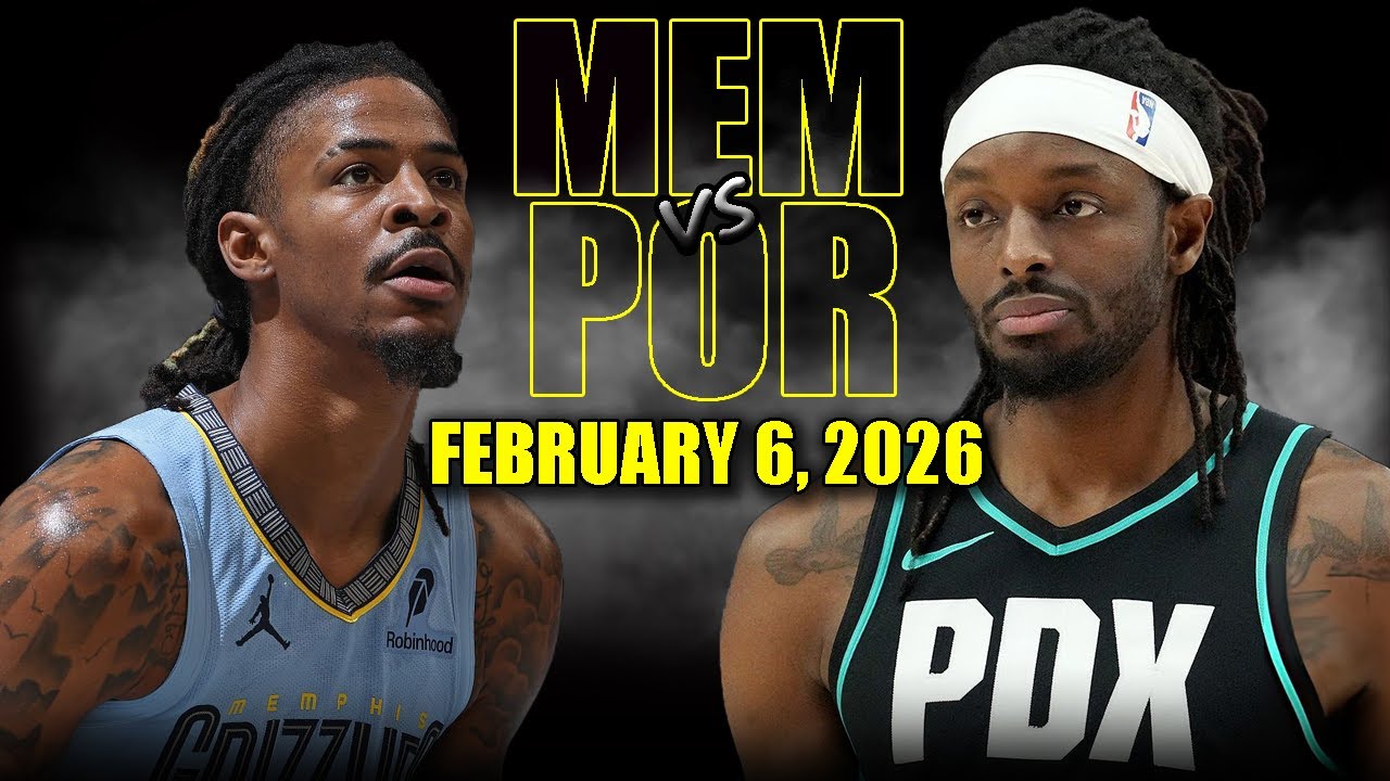 Memphis Grizzlies vs Portland Trail Blazers Full Game Highlights – February 6, 2026 | NBA Season