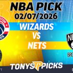 Washington Wizards vs Brooklyn Nets Pick 2/7/26 NBA Pick Prediction