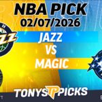 Utah Jazz vs Orlando Magic Pick 2/7/26 NBA Pick Prediction