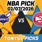 Charlotte Hornets vs. Atlanta Hawks Pick 2/7/26 NBA Pick Prediction