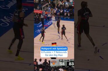 Ariel Hukporti konnte gegen die Detroit Pistons ein paar Minuten sammeln. 🇩🇪💪