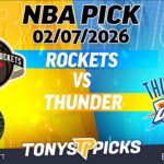 Houston Rockets vs Oklahoma City Thunder Pick 2/7/26 NBA Pick Prediction