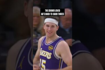 Austin with back-to-back TOUGH treys #Lakers
