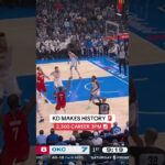 Kevin Durant reached 2,300 career 3‑pointers, becoming the 10th player in NBA history to do so 📈🪣