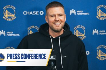 Kristaps Porzingis' First Press Conference with the Golden State Warriors