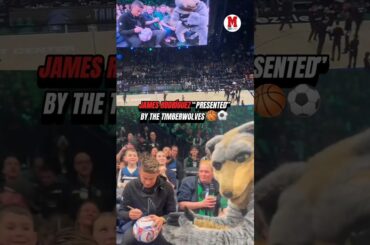 JAMES RODRÍGUEZ AT A TIMBERWOLVES GAME AS “MINNESOTA’S NEW SIGNING”? 🤷🏻‍♂️🏀#james #colombia #nba