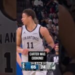 CARTER TURNED UP THE HEAT 🔥 📺 FanDuelSN SW, Prime  #spurs #nba #carterbryant