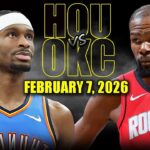 Houston Rockets vs Oklahoma City Thunder Full Game Highlights – February 7, 2026 | NBA Season