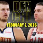 Denver Nuggets vs Chicago Bulls Full Game Highlights – February 7, 2026 | NBA Season
