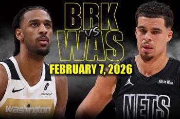 Brooklyn Nets vs Washington Wizards Full Game Highlights – February 7, 2026 | NBA Season