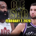 Cleveland Cavaliers vs Sacramento Kings Full Game Highlights – February 7, 2026 | NBA Season