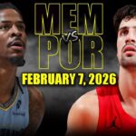 Memphis Grizzlies vs Portland Trail Blazers Full Game Highlights – February 7, 2026 | NBA Season