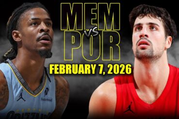 Memphis Grizzlies vs Portland Trail Blazers Full Game Highlights – February 7, 2026 | NBA Season