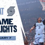 Memphis Grizzlies Highlights vs. Portland Trail Blazers