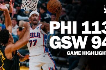 Game Highlights: Sixers Stay Hot Against Warriors