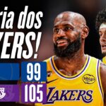 LEBRON lidera, e LAKERS vencem WARRIORS; GUI SANTOS faz 6º jogo seguido acima de 10 pontos