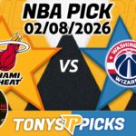 Miami Heat vs. Washington Wizards Pick 2/8/26 NBA Pick Prediction