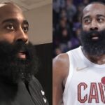James Harden reacts to trade from Clippers to Cavs after debut game