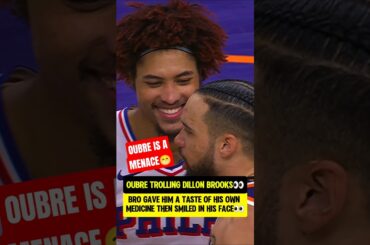 Oubre SMILING in Dillon Brooks FACE😭