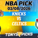Knicks vs. Celtics NBA Betting Odds & Picks, 2/8/26 | Night Moves Show